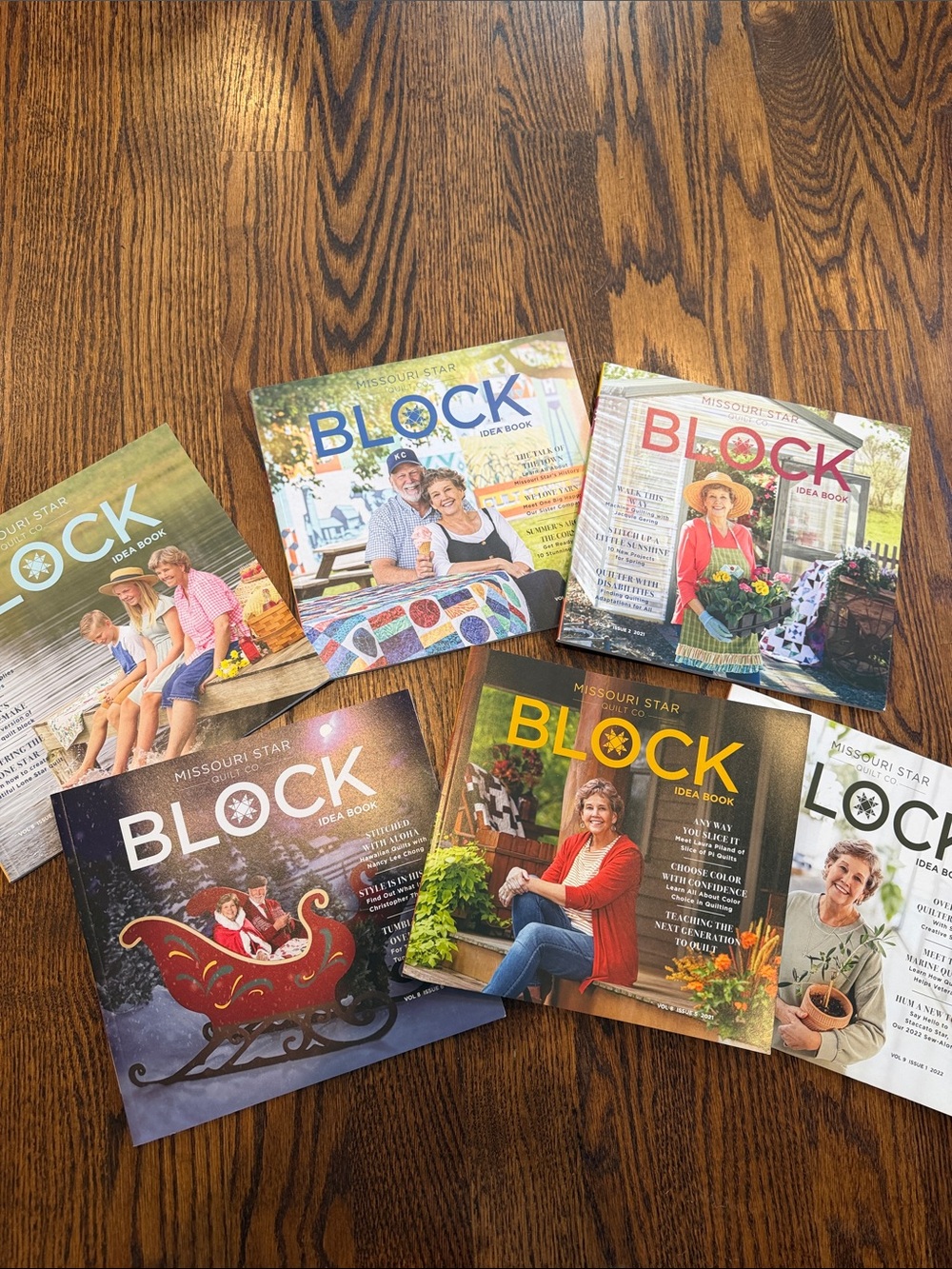 Missouri Star Quilt Co. - BLOCK Idea Book - 6 soft covers 2021/2022 (incomplete)